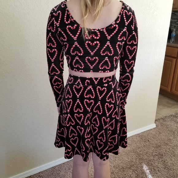 Xhileration Candy Cane Velour Outfit - Picture 3 of 8